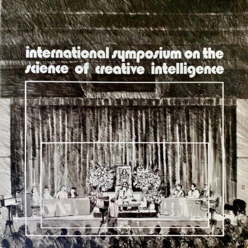 Historic book cover of symposia on the Science of Creative Intelligence, 1971.